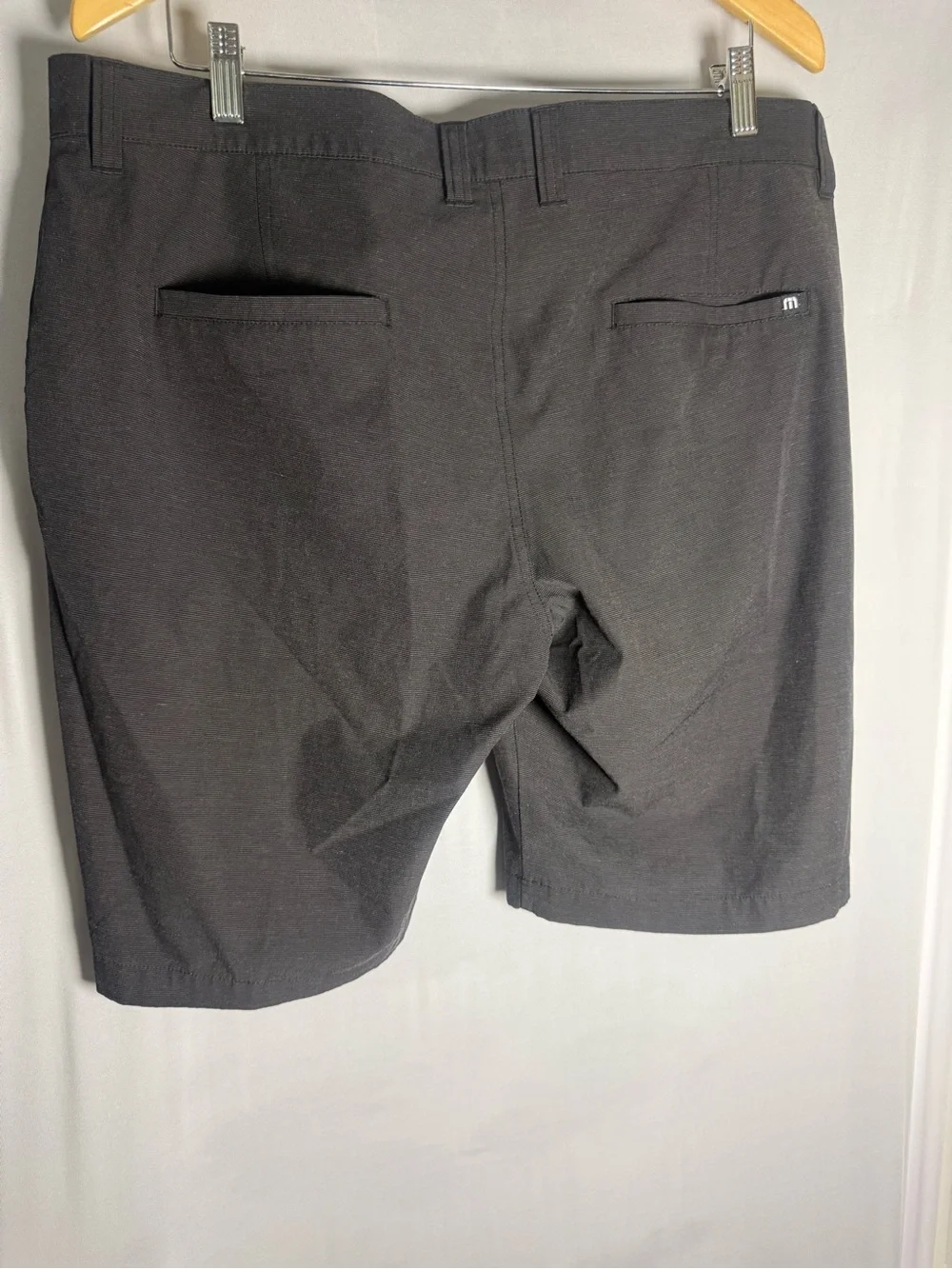 TravisMathew Men’s Charcoal Gray Golf Shorts – Size 36